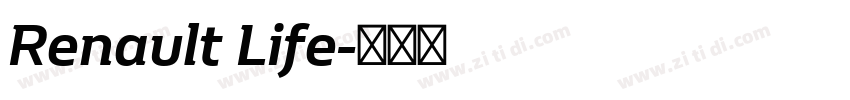 Renault Life字体转换 Renault Life字体转换